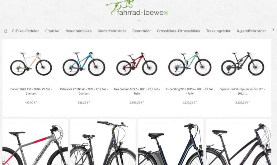 Warnung vor Onlineshop fahrrad-loewe24.de