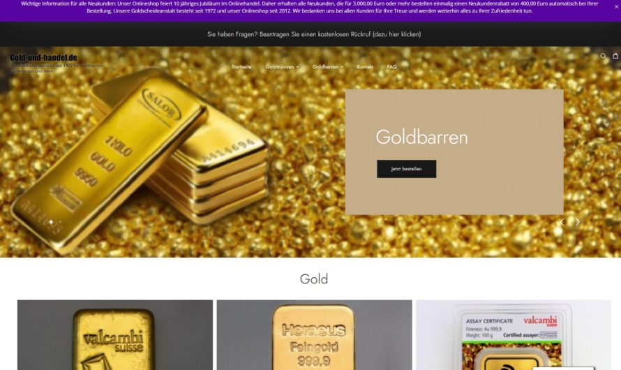 Warnung vor Onlineshop gold-und-handel.de