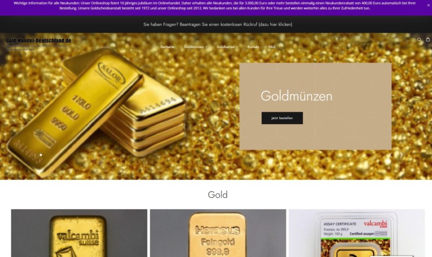 Warnung vor Onlineshop gold-handel-deutschland.de