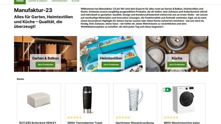 Warnung vor manufaktur23.de Onlinewarnungen